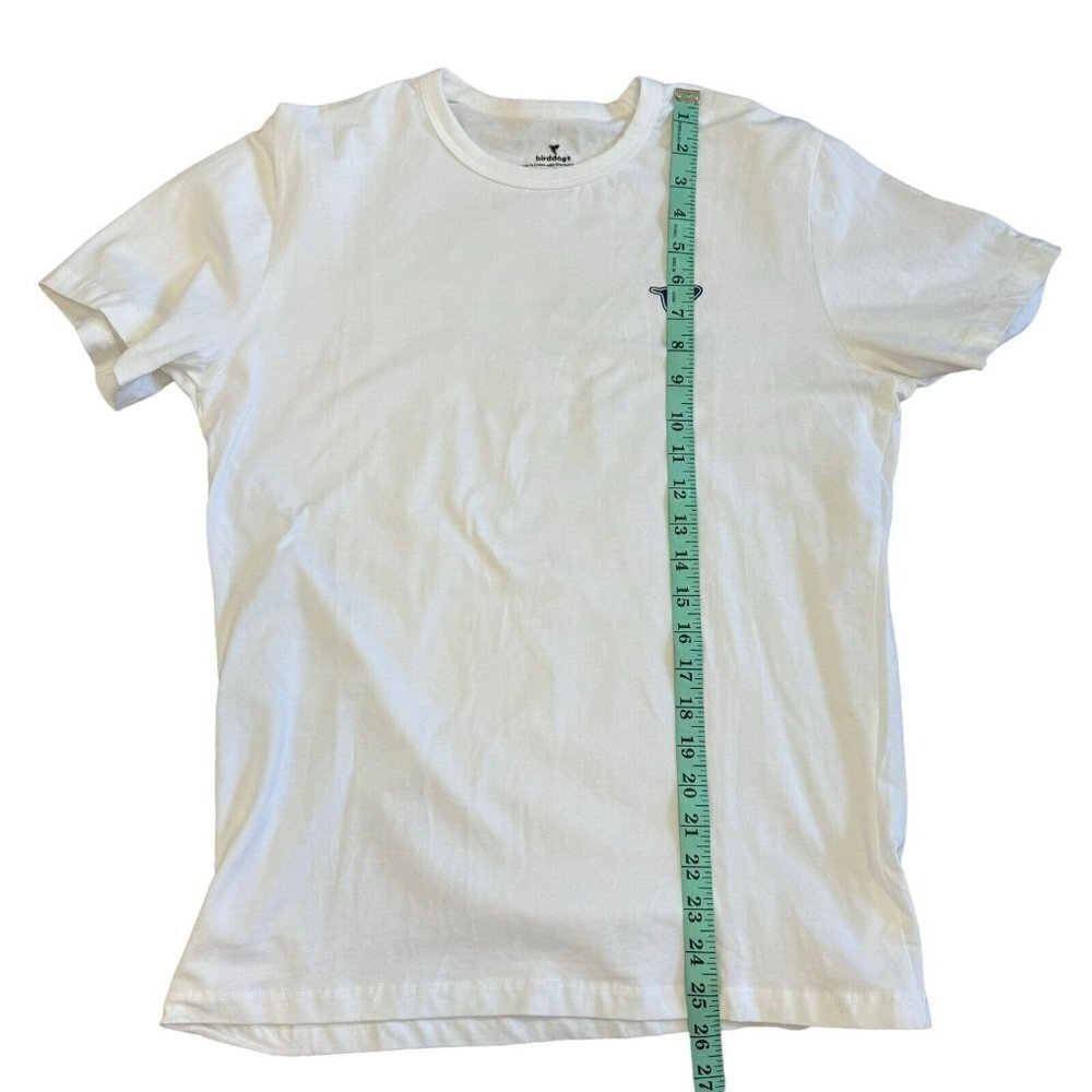 Birddogs Men T-Shirt Short Sleeve Crew Neck Palm Leaf Print Graphic White Medium - Picture 12 of 12